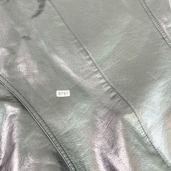 Levi's Jacket Womens Small Black Asymmetrical Moto Sherpa Lined Faux Leather - Picture 10 of 10